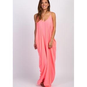**NWOT** PinkBlush Chiffon Maxi Dress